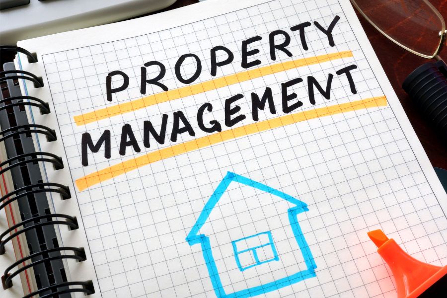 image of paper with "Property Management" written on it