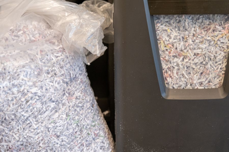 Shredded paper